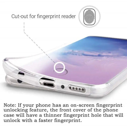 360° Hybrid Clear Hard Case for Samsung S23/S24/S25 Ultra A Series 5G