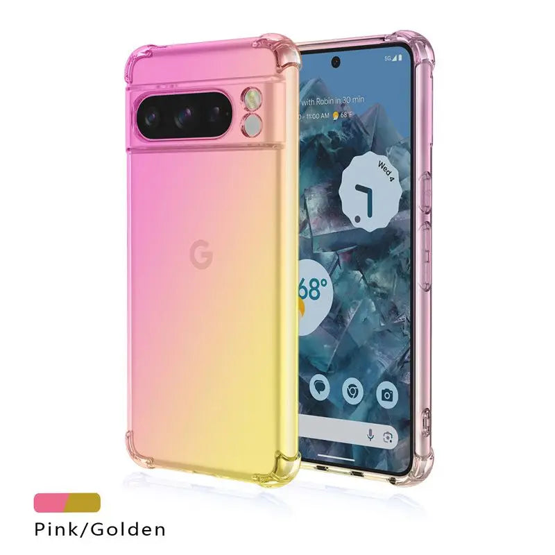 Gradient Airbag TPU Shockproof Case for Google Pixel 10 9 Pro XL 9A 5G