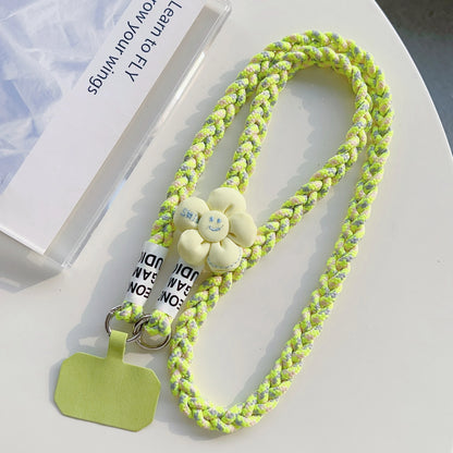 Outdoor Mountaineering Woven Phone Lanyard Women’s Belt Anti-Loss Neck Strap