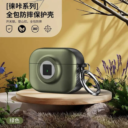 New 2024 AirPods 4th Gen Case with Lock Protective Cover Shockproof Shell for Apple