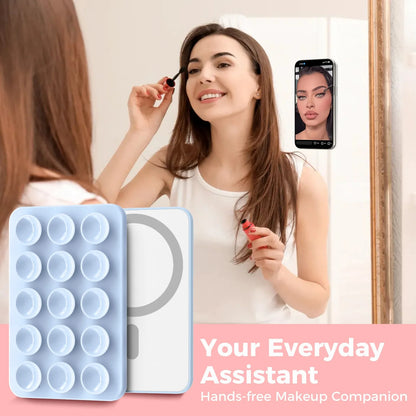 Magnetic Silicone Suction Card Holder Pad for Phone – Adhesive Rubber Mount