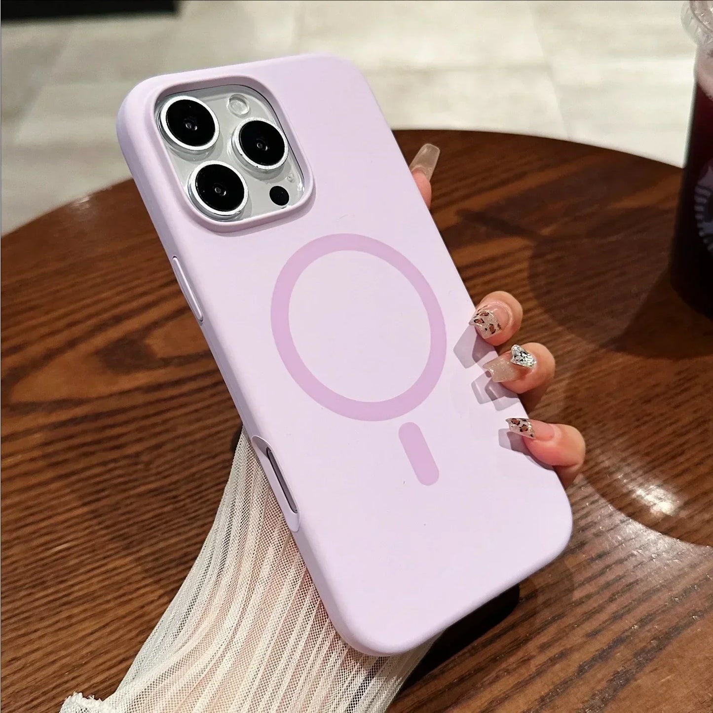 Liquid Silicone MagSafe Case for iPhone 16 15 14 13 12 Pro Max Plus Magnetic Cover