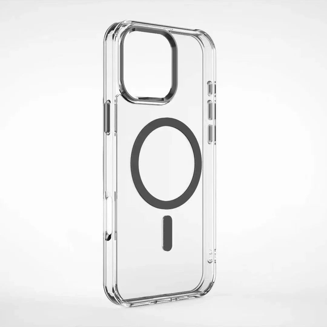 Magnetic Clear Shockproof Case for iPhone 16 15 Pro Max