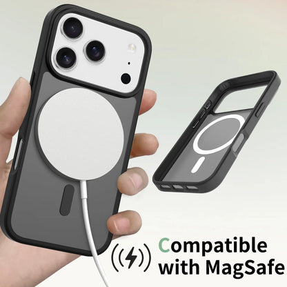 Matte Translucent MagSafe Armor Case for iPhone 17 16 15 14 13 12 11 Pro Max