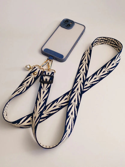 Adjustable Crossbody Phone Lanyard with Card Holder for All Mobile Phone Cases