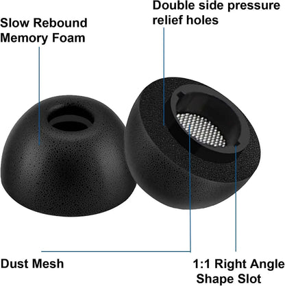 Enhance comfort and sound quality with these memory foam eartips for Galaxy Buds 3 Pro.