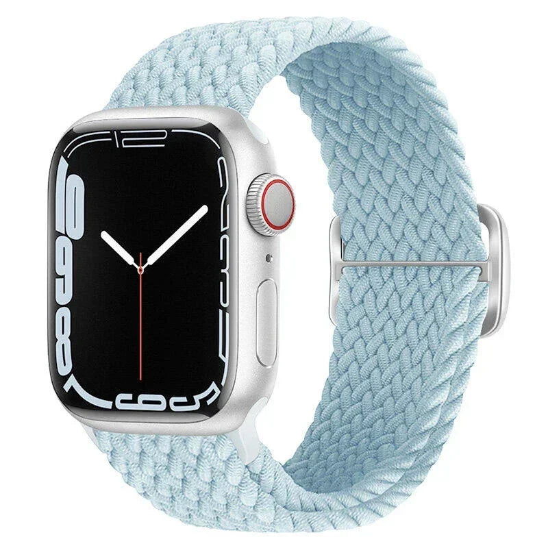 Braided Nylon Strap for Apple Watch Ultra 2/Series 10–4 Adjustable Band