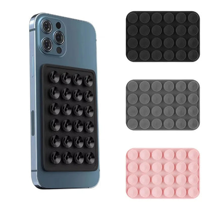 Silicone Suction Cup Magnetic Phone Holder Wall Mount for iPhone 12–16 MagSafe