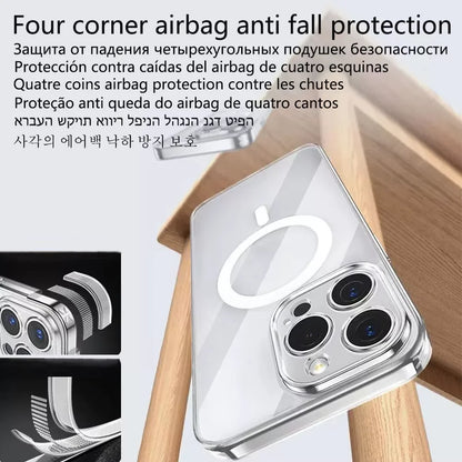 Full Back Clear MagSafe Case for iPhone 17 Pro Max 17 Air Magnetic Cover