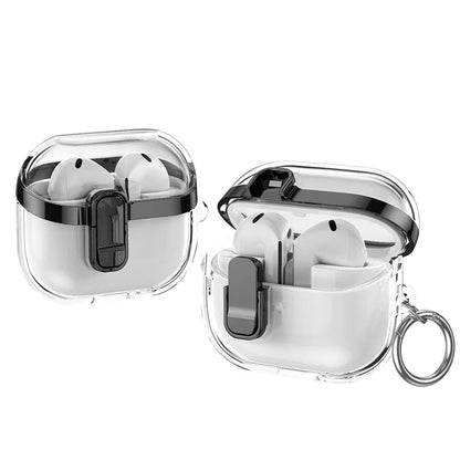 Transparent Lock Case for Samsung Galaxy Buds 3/3 Pro – Anti-Fall Protective Cover