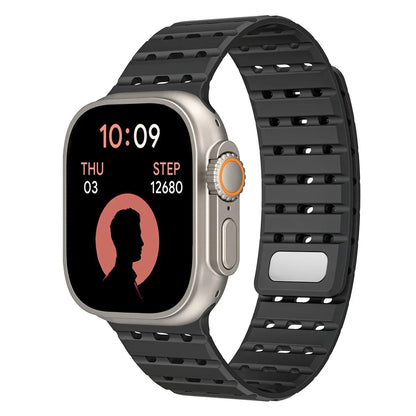 Magnetic Silicone Wristband for Apple Watch Ultra & Series 5-10