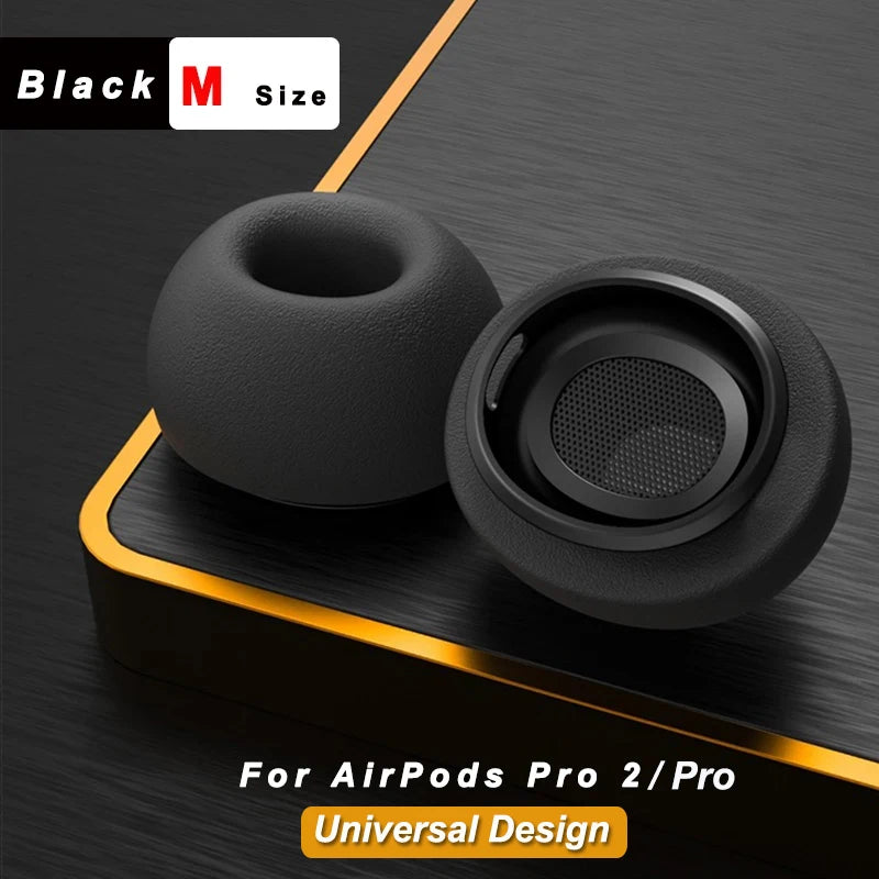Memory Foam Ear Tips for AirPods Pro 2 – Anti-Slip Replacement Cushions