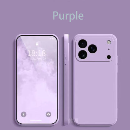 Square Liquid Silicone Soft Case for iPhone 17 Pro Max & 17 Air Shockproof Cover