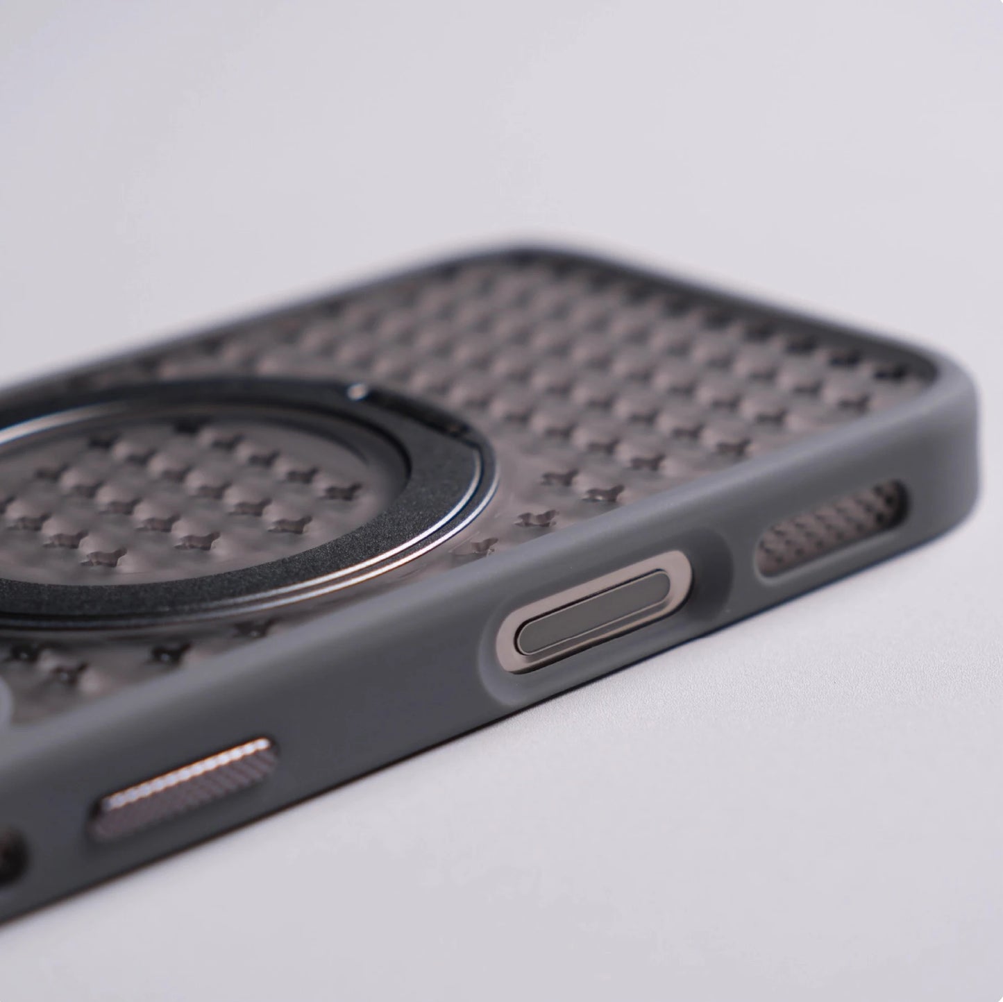 Shockproof magnetic case with 360° rotating ring and heat dissipation for iPhone 13–17.