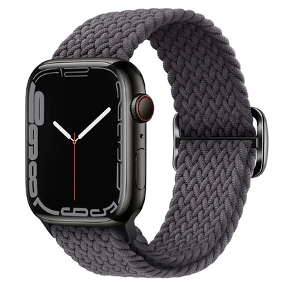 Elastic Braided Strap for Apple Watch Ultra 49mm and Series 9–SE, 45–38mm