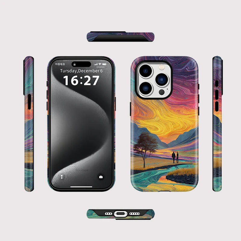 Painting Soft MagSafe Case for iPhone 17 Air 16 15 14 13 12 11 Pro Max Plus