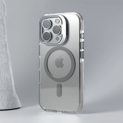Luxury Lens Holder MagSafe Clear Case for iPhone 17 Air 16 15 14 13 12 Pro Max