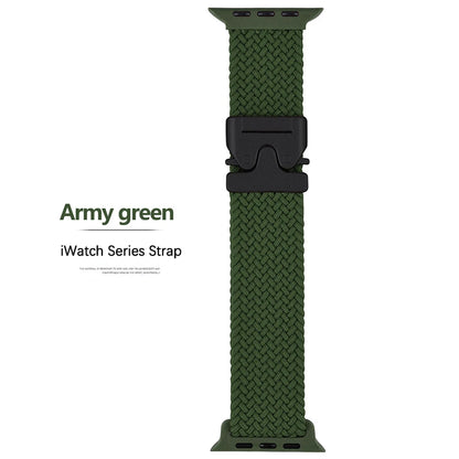 Nylon Parachute Strap for Apple Watch 41–49mm iWatch Ultra/Series 6–11 SE3