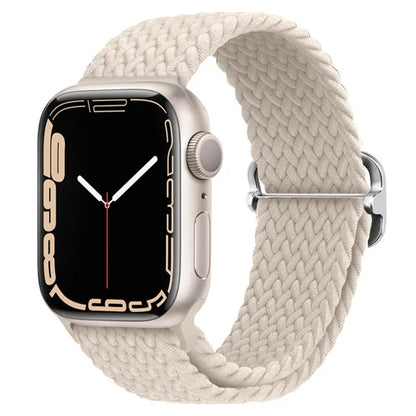 Elastic Braided Strap for Apple Watch Ultra 49mm and Series 9–SE, 45–38mm