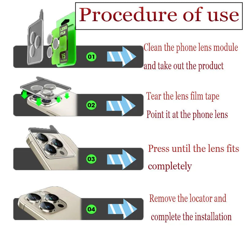 Metal Ring 3D Camera Lens Protector for iPhone 17 Full Cover