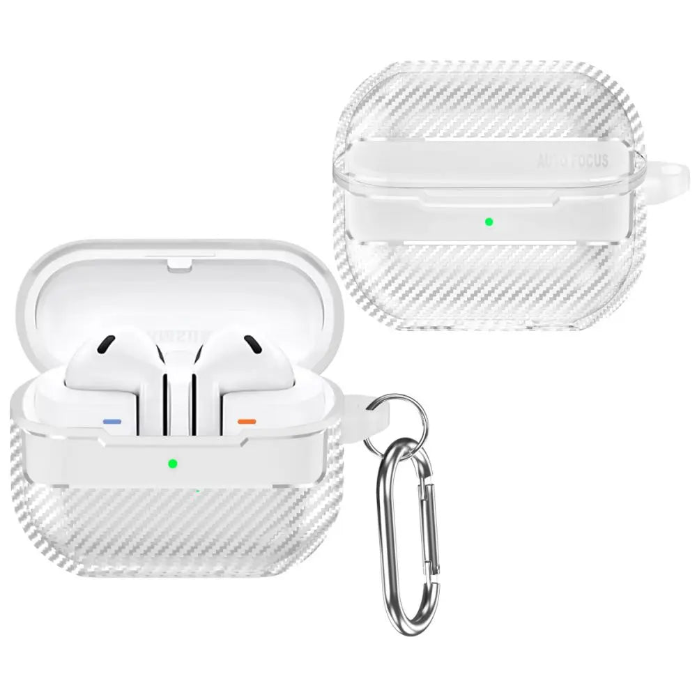 Shockproof Carbon Fiber Case for Galaxy Buds 3 / Buds3 Pro – Soft Silicone Cover