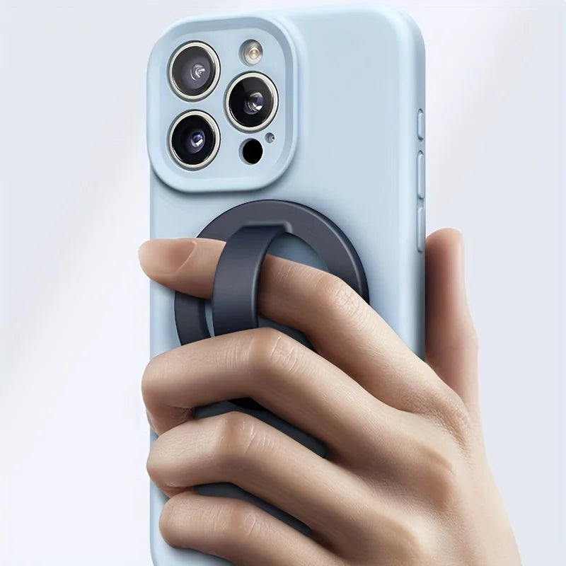 Magnetic Silicone Phone Ring Holder – Waterproof & Removable Grip