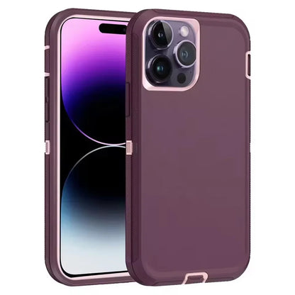 3-in-1 Armor Shockproof Case for iPhone 14/Plus/Pro Max/Mini