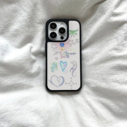iPhone Case Korean Ins Elf Graffiti World 11–16 Series Cover
