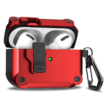 Security Lock Case for AirPods Pro 3 – Shockproof 2025 Cover with Hook