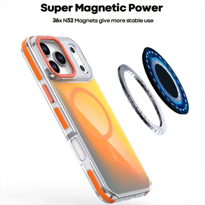 Metal Lens MagSafe Case for iPhone 17 Pro Max Wireless Charging Discolour Cover