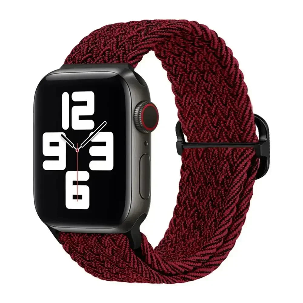 Braided Solo Loop for Apple Watch Ultra & Series 10–7 SE Elastic Band