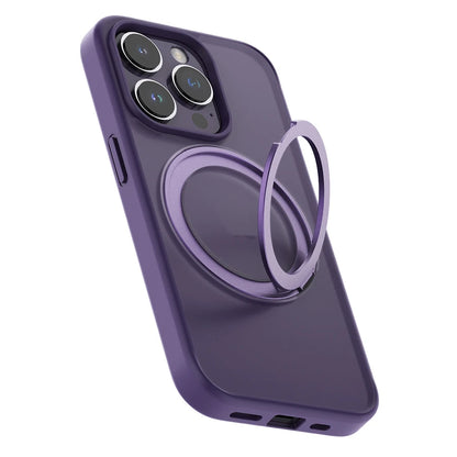 Magnetic TPU Frame Ring Stand Case for iPhone 15 14 13 Pro Max Plus