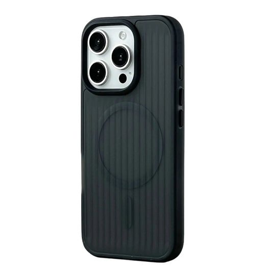 Frosted 3D Wave Texture MagSafe Case for iPhone 14/13/12 Pro Max PC Cover