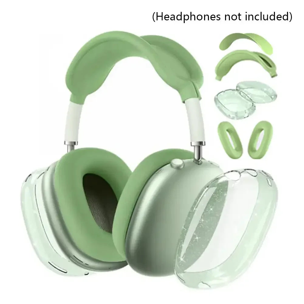 3D Transparent Anti-Scratch Case for AirPods Max - Soft Protective Cover