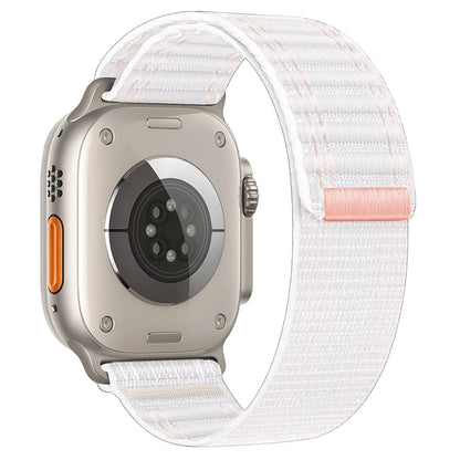Nylon Wave Pattern Strap for Apple Watch Ultra 2 & Series 10–3, Adjustable 38–49mm Band