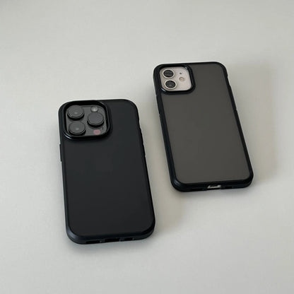 Armor Matte Shockproof Case for iPhone 16 15 14 Pro Max – Black