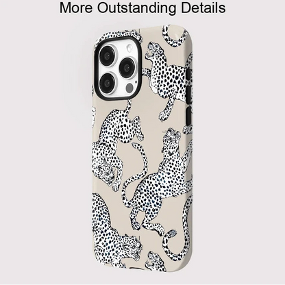 Leopard Animal MagSafe Case for iPhone 16–11 | Magnetic Wireless Cover