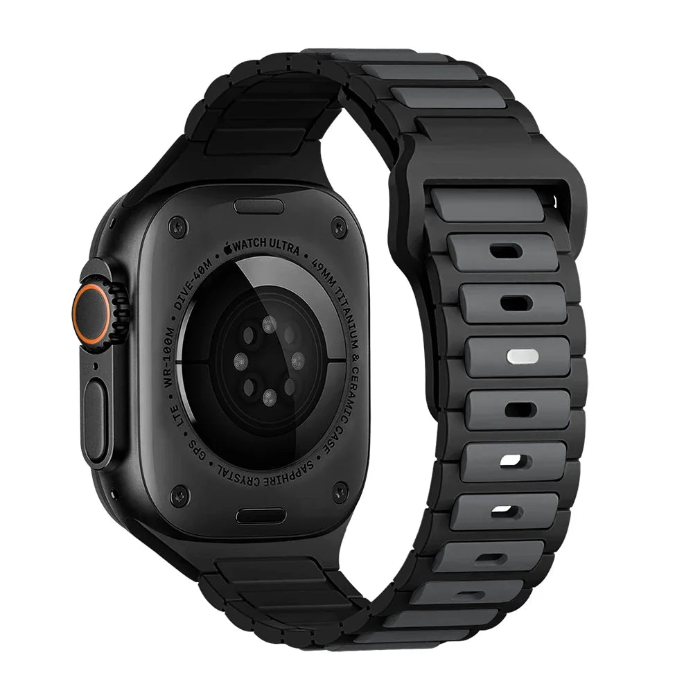 Silicone Strap for Apple Watch Ultra 2/Series 10–5 Soft Sport Band