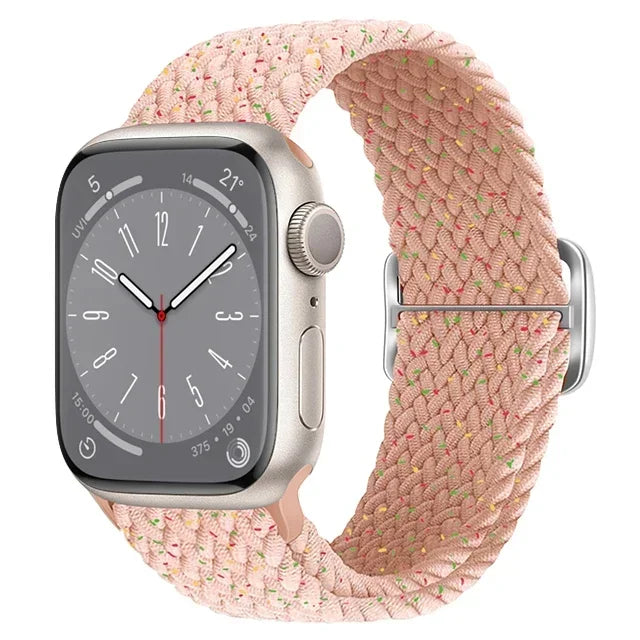 Elastic Braided Strap for Apple Watch Ultra 49mm and Series 9–SE, 45–38mm