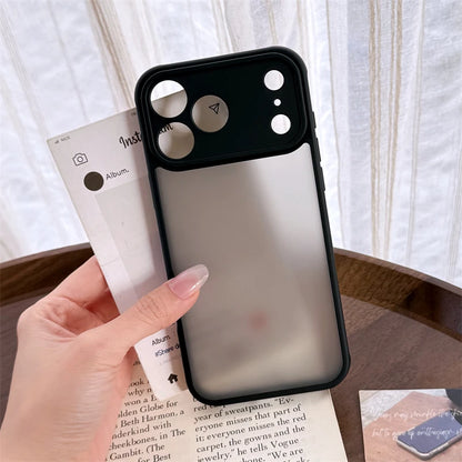Luxury Matte Clear Armor Case for iPhone 17–11 Pro Max Shockproof Cover