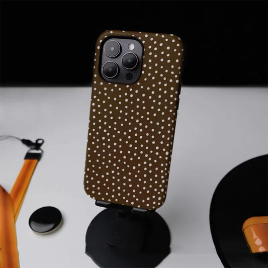Fresh Retro Polka Dots 2-in-1 Tough Glossy Phone Case for iPhone 17–7 Plus XR