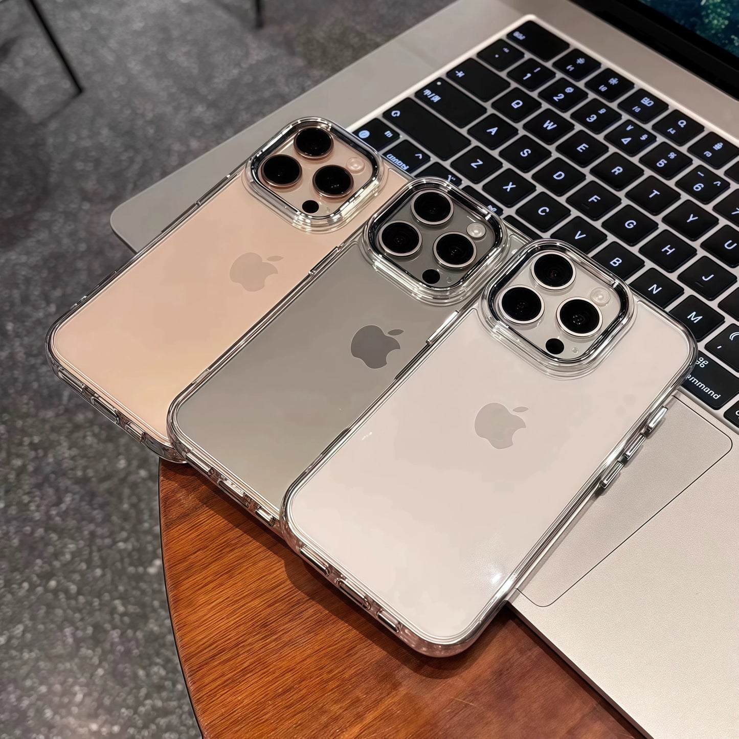 Luxury Clear Silicone Bumper Case for iPhone 17 Air 16 15 14 13 Pro Max