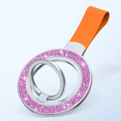 Universal Double-Sided Magnetic Car Phone Holder – MagSafe Grip Ring Stand for iPhone