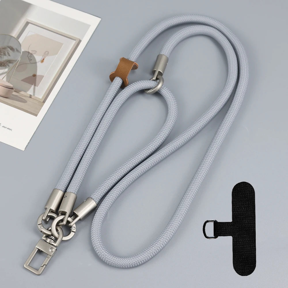 Adjustable Long Phone Lanyard with Card Holder Crossbody Strap for iPhone