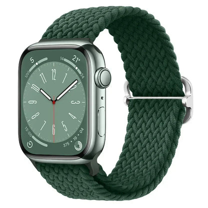 Braided Nylon Strap for Apple Watch Ultra 2/Series 10–4 Adjustable Band