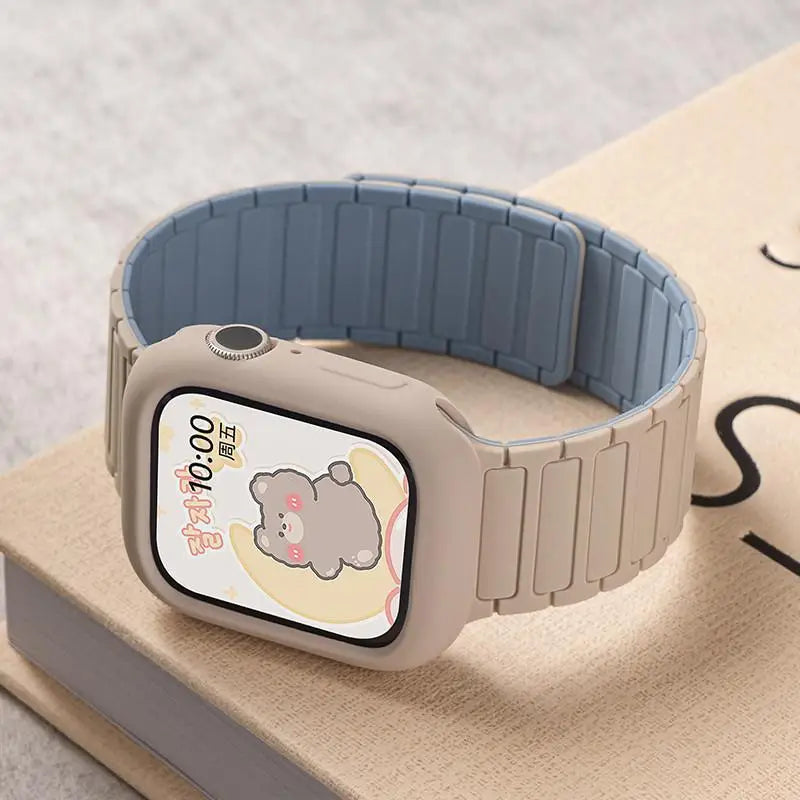 Soft Silicone Case + Strap for Apple Watch Ultra 3 & Series 11–4 SE3