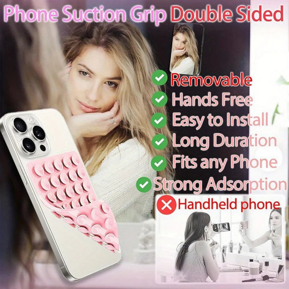 Silicone Suction Cup Phone Mount – Hands-Free Travel Stand for Smartphones