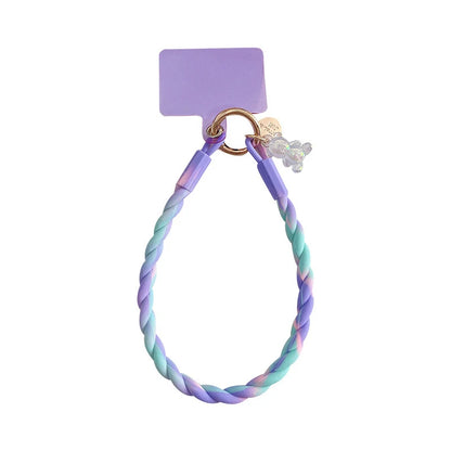 Cute Luminous Bear Phone Strap Lanyard Silicone Long Mobile Rope