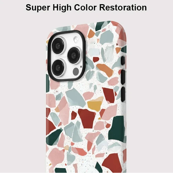 Magnetic Marble Pattern Case for iPhone 16–11 | Acrylic Shockproof Cover
