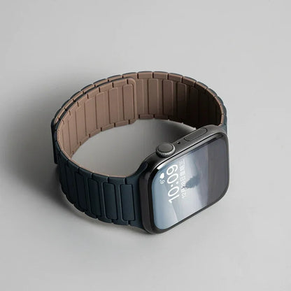 Magnetic Silicone Band for Apple Watch Ultra 2 Series 10–3 (49mm–40mm)